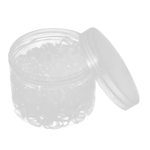 Healvian 1 Schachtel Pack Kleine Transparente Haargummis aus Robustem Elastik für Pferdeschwanz Zöpfe Flechten Haarschonend Elastische Haarbänder für Damen und Mädchen Unsichtbare von Healvian