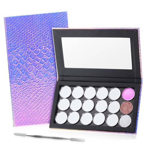 Healvian 1 Set Magnetisches Make-up-tablett Körper Schimmern Aufkleber Magnetisch Leer Glitzernder Flüssiger Lidschatten Heimwerken Meerjungfrau Highlighter-make-up Hochwertiges Papier von Healvian