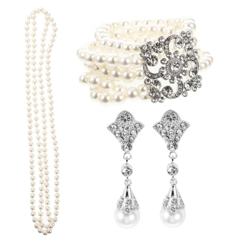 Healvian 1 Set Perlenschmuck Set Halsketten Für Frauen Baumelnde Damen Kunstohrringe Für Frauengeschälte Halskette Für Frauen Hochzeitsname Zögernde Perlenkette Imitation Perlen Weiß Weiß Healvian 1 Set Perlenschmuck Set Halsketten Für Frauen Baumelnde Damen Kunstohrringe Für Frauengeschälte Halskette Für Frauen Hochzeitsname Zögernde Perlenkette Imitation Perlen Weiß Weiß von Healvian