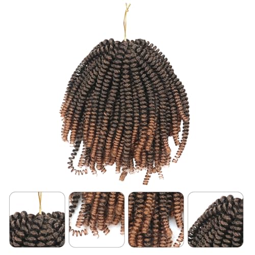 Healvian 1 Stk Kleine Federzopf-dreadlocks Frühlingsgeflecht Gefälschte Zöpfe Für Mädchen Frühlingszöpfe Falsche Zöpfe Frühlingshaar Flammhemmender Draht Für Niedrige Temperaturen von Healvian