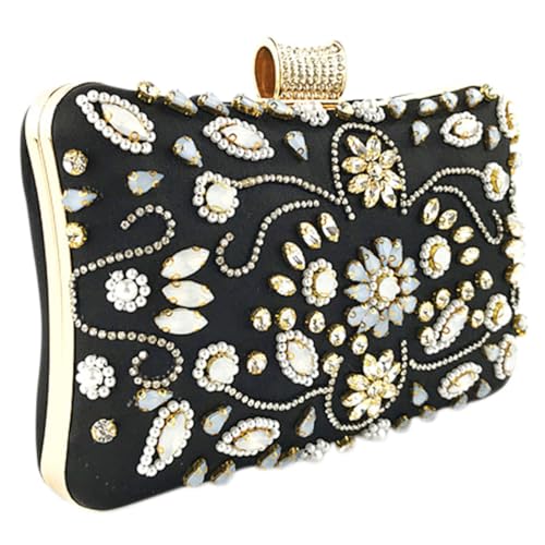Healvian 1 Stück Abendtasche Damen Handgefertigte Clutch mit Perlen Eleganter für Hochzeiten Partys Banquets Abendveranstaltungen für Besondere Anlässe Healvian 1 Stück Abendtasche Damen Handgefertigte Clutch mit Perlen Eleganter für Hochzeiten Partys Banquets Abendveranstaltungen für Besondere Anlässe von Healvian