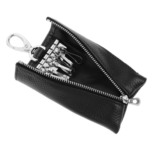 Healvian 1 Stück Autoschlüsselbeutel Reißverschluss Geldbeutel Autoschlüsselkoffer -Around-Münzbrieftaschen Autoschlüsselhalter für Damen PU-Leder Schwarz Healvian 1 Stück Autoschlüsselbeutel Reißverschluss Geldbeutel Autoschlüsselkoffer -Around-Münzbrieftaschen Autoschlüsselhalter für Damen PU-Leder Schwarz von Healvian
