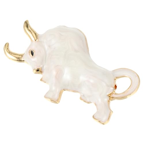 Healvian 1 Stück Brosche Form Eines Rindes Elegantes Accessoire für Kleidung Stilvolle Anstecknadel für Männer Frauen für Anzüge für Freunde von Healvian