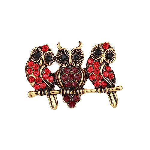 Healvian Eulenbrosche Aus Legierung Mit Stabiler Nadel Für Kleidung Taschen Rucksäcke Mützen Schals Dekoration Geschenk Für Frauen Valentinstag Geburtstag Weihnachten von Healvian