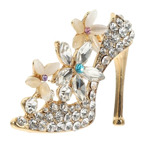 Healvian Damen Brosche Im Design Eines High Heels Trendige Anstecknadel Legierung Für Kleidung Taschen Schals Und Für Besondere Anlässe von Healvian