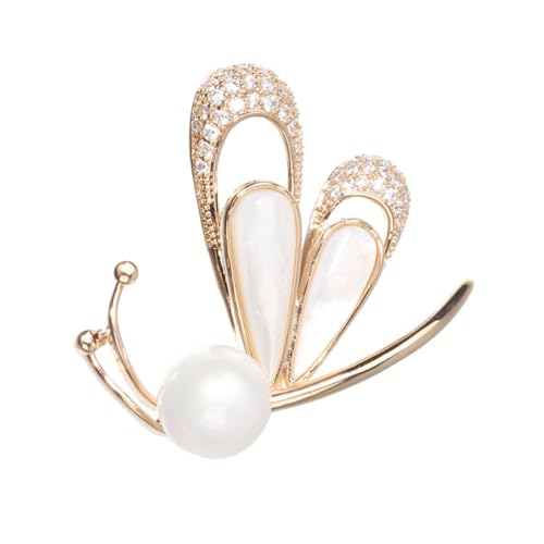 Healvian 1 Stück Brosche mit Anstecknadel für Damen für Hochzeiten Schals Kleidung Modisches Design Leicht Langlebig Einzigartiges Accessoire für Besondere Anlässe von Healvian