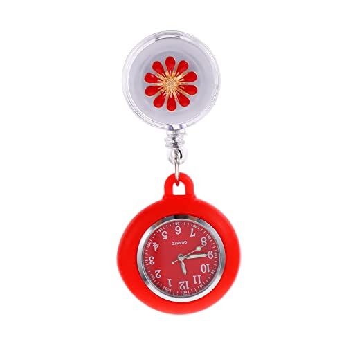 Healvian Krankenschwester-taschenuhr Clip-Design Mit Teleskopstruktur Praktisch Und Langlebig Für Damen Hängend Und Versenkbare Uhr von Healvian