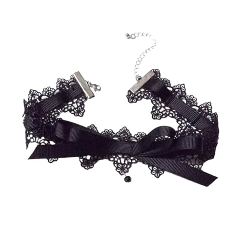 Healvian Mädchen Choker Halskette Spitze Halsband mit Schleife Modisches Accessoire für Besondere Anlässe Alltag und Reisen Langlebig und Vielseitig Healvian Mädchen Choker Halskette Spitze Halsband mit Schleife Modisches Accessoire für Besondere Anlässe Alltag und Reisen Langlebig und Vielseitig von Healvian
