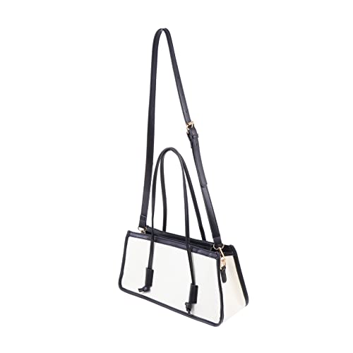 Healvian 1 Stück Damen Schultertasche Große Kapazität Stylische Umhängetasche für Reisen Einkaufen Robuste Stofftasche mit Reißverschluss Canvas Multifunktionale Handtasche für Mobile von Healvian