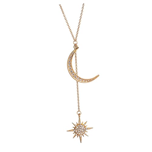 Healvian 1 Stück Diamond-in-anhängerkette Halskette Goldschmuck Für Damen Golden Healvian 1 Stück Diamond-in-anhängerkette Halskette Goldschmuck Für Damen Golden von Healvian