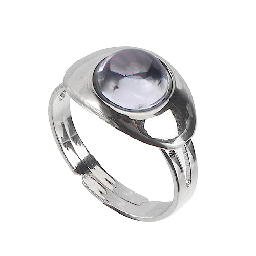 Healvian 1 Stück Einzigartiger Verstellbarer Finger Ring mit Farbwechsel Kreativer Thermochromer Ring für Damen und Herren für Alltag und Besondere Anlässe von Healvian