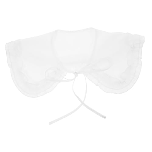 Healvian Rüschen Falscher Kragen Für Frauen Abnehmbar Aus Chiffon Leicht Und Atmungsaktiv Accessoire Für Pullover Und Hoodies Süß von Healvian