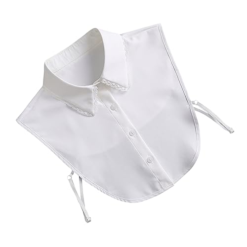 Healvian Falscher Kragen Aus Chiffon Für Damen Kleidung Eleganter Hemdkragen Fake Kragen Zum Anziehen Und Entfernen Schlicht Und Praktisch Für Jahreszeiten von Healvian