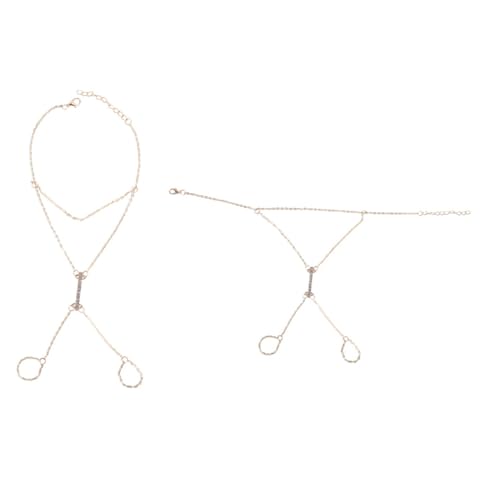 Healvian 1 Stück Full Bohrer -Knöchelkette Name Fuß Knöchelschmuck Golden Healvian 1 Stück Full Bohrer -Knöchelkette Name Fuß Knöchelschmuck Golden von Healvian
