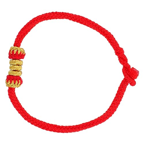 Healvian 1 Stück Geflochtenes Handgemachtes Armband und Fußkettchen für Symbol für Glück und Liebe Einfache Handhabung mit Knotenschließe für Besondere Anlässe Wie Valentinstag und von Healvian