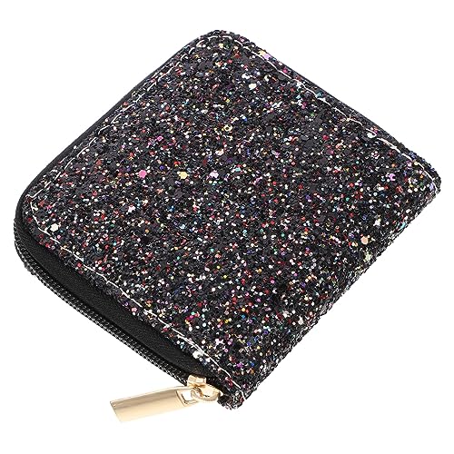 Healvian 1 Stück Geldbörse aufbewahrungssack Storage Pockets damenportemonnaie glitzerndes Portemonnaie Geldbeutel Taschen Brieftasche Damen kreative Wickeltasche Münzbeutel PU-Leder Silver von Healvian