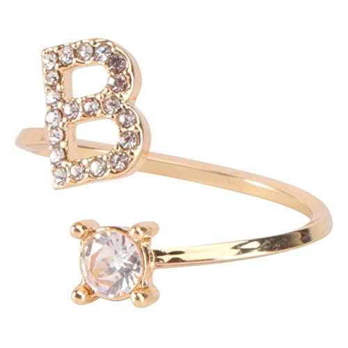 Healvian 1 Stück Geteilter Buchstabenring Ringe Für Frauen Ringfrauen Vergoldete Ringe Kreativer Ring Modische Fingerdekoration Modering Fingerring Anfangsring Golden Strasssteine Healvian 1 Stück Geteilter Buchstabenring Ringe Für Frauen Ringfrauen Vergoldete Ringe Kreativer Ring Modische Fingerdekoration Modering Fingerring Anfangsring Golden Strasssteine von Healvian
