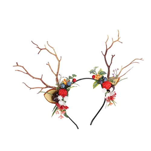 Healvian 1stück Antler Hairband Für Weihnachten Reindeer Kopfband Mit Für Kostümparty Einzigartiges Haarschmuck-accessoire Für Erwachsene Festliches Design Für von Healvian