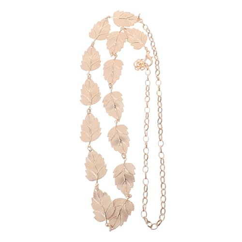 Healvian 1 Stück Goldene Metall Kette mit Design Modischer Körper Schmuck für Frauen für Partys Festivals Sommerurlaub von Healvian