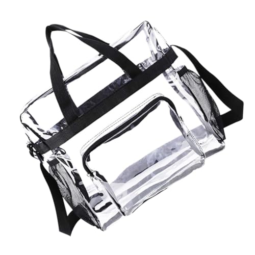 Healvian 1 Stück Große Transparente Strandtasche Multifunktionale Handtasche für Reisen für Schwimmbad Urlaub und Freizeit Praktische Aufbewahrung für Handys Handtücher und von Healvian