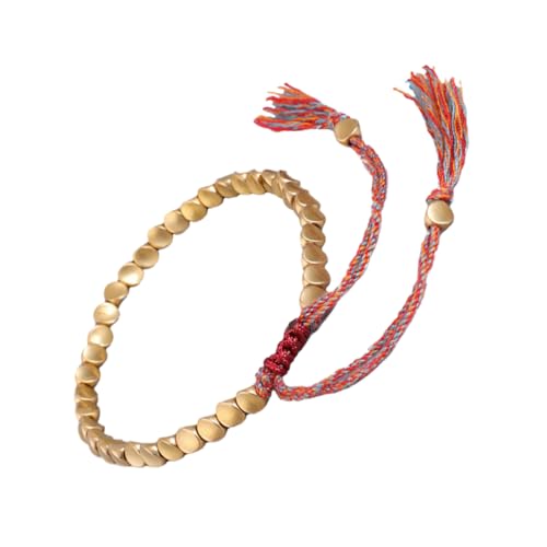 Healvian 1 Stück Handgewebtes Armband mit Kupferperlen Quaste Stilvolle Armkette Einzigartiger Schmuck für Männer Frauen für Partys Besondere Anlässe Healvian 1 Stück Handgewebtes Armband mit Kupferperlen Quaste Stilvolle Armkette Einzigartiger Schmuck für Männer Frauen für Partys Besondere Anlässe von Healvian
