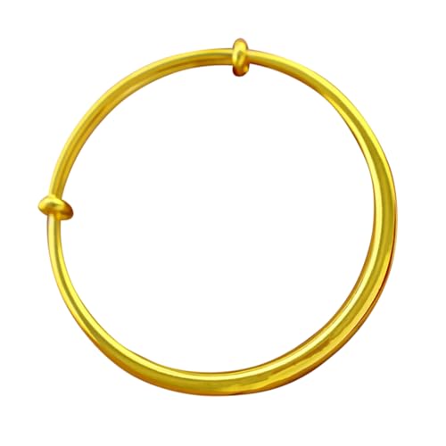 Healvian 1 Stück Hochglänzendes Rundstabarmband Armbänder goldenes Armband verstellbarer Armreif Healvian 1 Stück Hochglänzendes Rundstabarmband Armbänder goldenes Armband verstellbarer Armreif von Healvian
