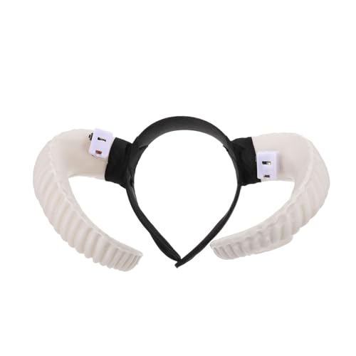 Healvian 1stück Glowing Devil Horn Headband Für Halloween Kostümpartys Leuchtendes Headdress Für Erwachsene Und Für Fotomomente Und Festliche Anlässe von Healvian