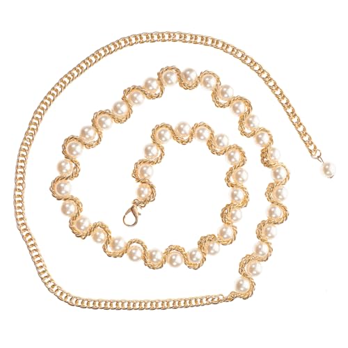 Healvian 1 Stück Körperkette Imitationsperlen für Damen Stilvolles Taillenpendant für Hochzeitsdekoration Schlichte Klassische Perlenkette Perfektes Accessoire für Besondere Anlässe Feiern von Healvian