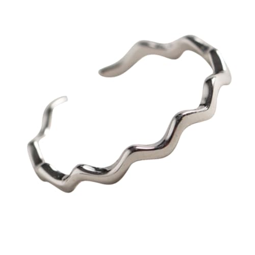 Healvian 1 Stück Minimalistischer Verstellbarer Tail Ring für Damen Stilvoller Silberring Weißgold Offenes Design Eleganter Schmuck Healvian 1 Stück Minimalistischer Verstellbarer Tail Ring für Damen Stilvoller Silberring Weißgold Offenes Design Eleganter Schmuck von Healvian