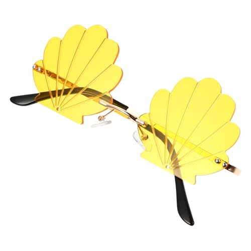 Healvian 1 Stück Muschelstruktur Sonnenbrille Gelb Lustige Partybrille für Fotokabinen Veranstaltungen und Karneval Leicht und Stylish für Kreative Outfits Healvian 1 Stück Muschelstruktur Sonnenbrille Gelb Lustige Partybrille für Fotokabinen Veranstaltungen und Karneval Leicht und Stylish für Kreative Outfits von Healvian