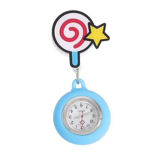 Healvian Krankenschwesteruhr Aus Taschenuhr Für Pflegekräfte Hängende Uhr Mit Cartoon-Design Dehnbare Uhr Pflege-taschenuhr Für Beruf von Healvian