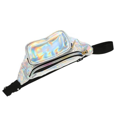 Healvian 1 Stück Outdoor Bauchtasche Transparent Strandtasche für Damen Verstellbarer Tragegurt Robustes PU Material für Festivals Ausflüge Stylisches Accessoire für Sommer von Healvian