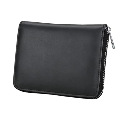 Healvian 1 Stück RFID Passport Wallet für Herren Damen Multifunktionale Aufbewahrungstasche für Reisepass Id Fotos Kompakte Schwarze Geldbörse mit Praktischem Design für Geschäftsreisen von Healvian
