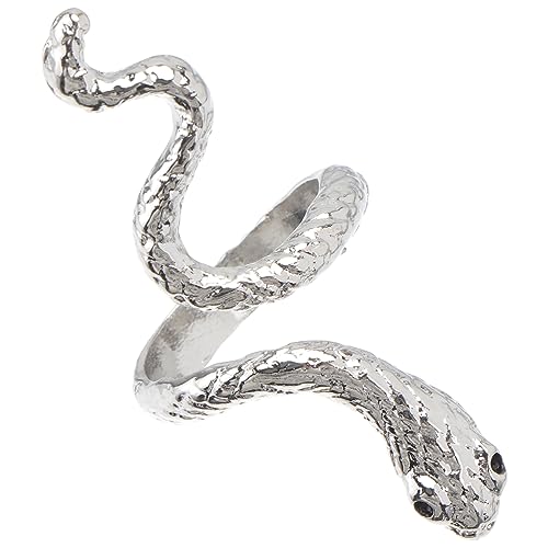 Healvian 1 Stück Schlangenring jugendliche Mädchen Silber Gold lichtring pfeffinger schmuck Valentinstagsring dekorative Ringe modischer Knöchelring Zinklegierung Silver Healvian 1 Stück Schlangenring jugendliche Mädchen Silber Gold lichtring pfeffinger schmuck Valentinstagsring dekorative Ringe modischer Knöchelring Zinklegierung Silver von Healvian