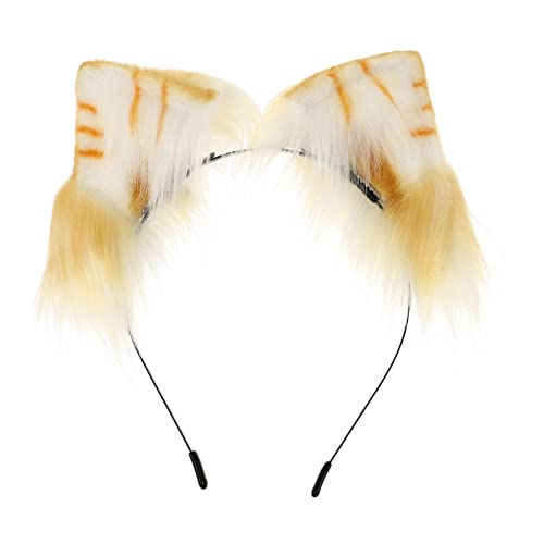 Healvian 1 Stück Simulierter Haarreif Weiß Party-kopfschmuck Haarband in Form Eines Katzenohrs Gefälscht Cosplay Halloween Haardekoration Leistung Haar Stoff Orange Healvian 1 Stück Simulierter Haarreif Weiß Party-kopfschmuck Haarband in Form Eines Katzenohrs Gefälscht Cosplay Halloween Haardekoration Leistung Haar Stoff Orange von Healvian