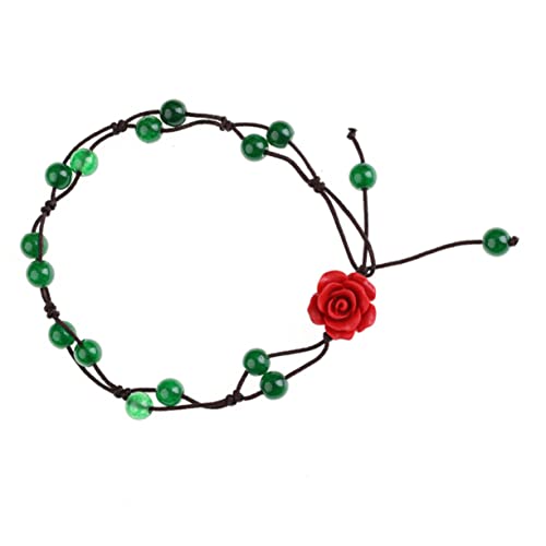 Healvian 1 Stück Stylische Fußkette für Damen Blumen Design Verstellbare Fußkette Eleganter Knöchel Schmuck für Party Alltag und Besondere Anlässe von Healvian