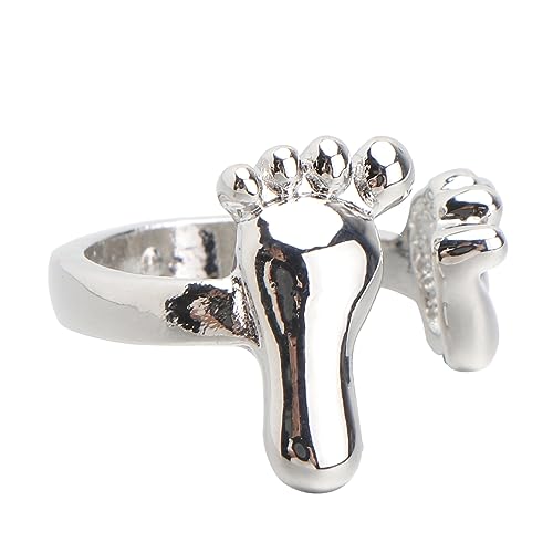 Healvian 1 Stück Süßer Fußring Ringe Nagelschlüssel Fingerschmuck Daumen Spezielle Anstecknadel Strasssteine Charms Gold Edelsteine Größenmesser Zehenperlen Der Ring Einfacher von Healvian