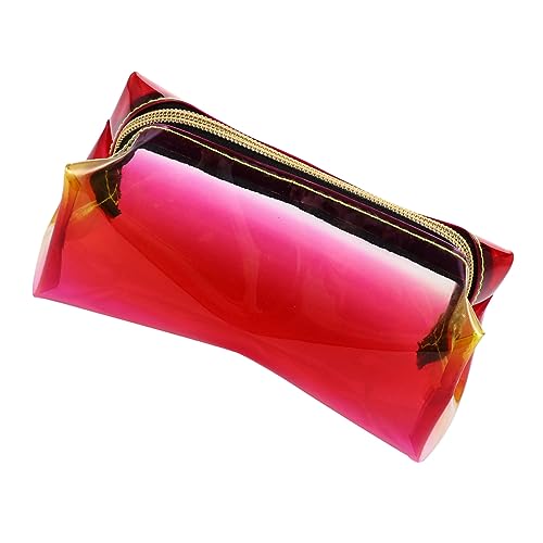 Healvian 1 Stück Transparente TPU Kosmetiktasche Tragbare Make Up Tasche Große Kapazität für Reisen und Strand Design für Damen von Healvian