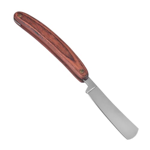 Healvian 1 Stück Vintage Rasierer mit Holzgriff Handrasur für Herren Manuelles Bartschneider Tool für Präzises und Charmantes Rasieren als zum Geburtstag Vatertag oder Weihnachten von Healvian