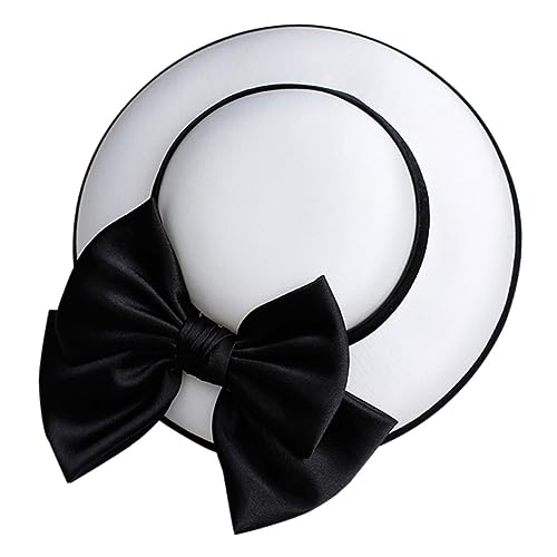 Healvian Französischer Vintage Hut für Damen Retro Partykleidhut Elegant Cheongsam Kopfschmuck für Teeparty und Feier von Healvian