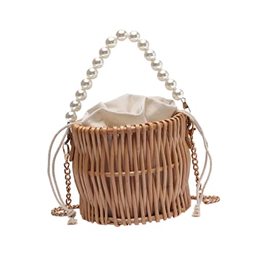 Healvian 1 Stück Wickelbare Strandtasche Damen Geflochtene Umhängetasche Khaki für Strand Freizeit Vielseitig Tragbar Schulter oder Crossbody Bag Robust Healvian 1 Stück Wickelbare Strandtasche Damen Geflochtene Umhängetasche Khaki für Strand Freizeit Vielseitig Tragbar Schulter oder Crossbody Bag Robust von Healvian