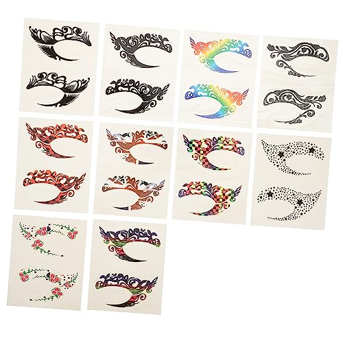 Healvian 10 Paare Augen Make Up Sticker Temporäre Eyeliner Decals für Partys Festivals und Alltag Healvian 10 Paare Augen Make Up Sticker Temporäre Eyeliner Decals für Partys Festivals und Alltag von Healvian