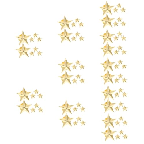 Healvian 10 Sätze Pentagramm Abzeichen Weihnachtsgeschenke Anstecknadeln Für Taschen Anstecknadeln Für Männer Dekoration Sternabzeichen Für Anzüge Sternbrosche Sternnadeln 8 Stück * 10 von Healvian