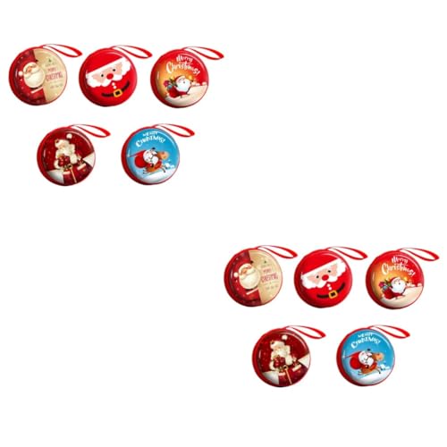 Healvian 10 Stck. Cartoon-Geldbörse Geldbörse Geldbörsen Runde Cartoon Coin Kinderspielzeug Münzbaus weihnachtsmünzenbeutel für von Healvian