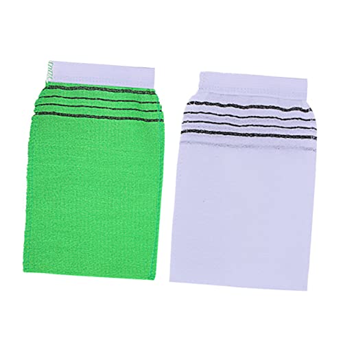 Healvian 10 Badehandschuhe Aus Kunstseide Handtuch Mit Grober Textur Weich Und Bequem Perfekt Für Zuhause Reisen Und von Healvian