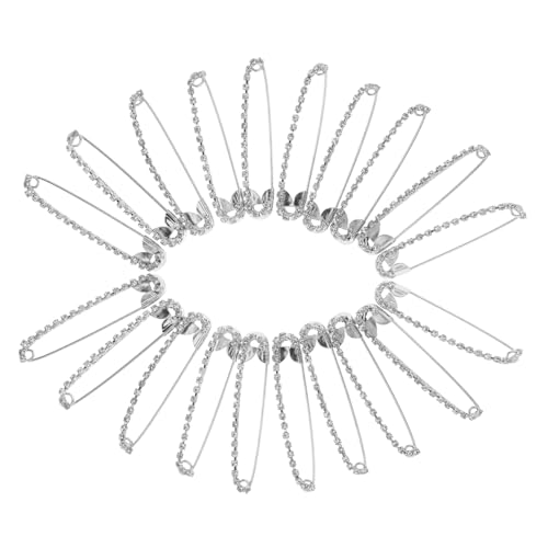 Healvian 10stücke Glitzernde Sicherheitsnadeln Aus Kristallen Elegante Broschenclips Für Pullover Schals Und Kleidung Verzierte Anstecknadeln Aus Zinklegierung Für Sicheren Halt von Healvian