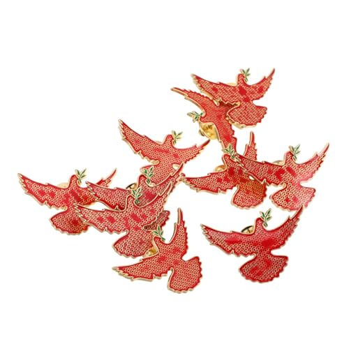 Healvian 10stücke Friedenstaube Anstecknadel Mit Olivenzweig Brosche Für Kleidung Taschen Rucksäcke Jacken Schals Accessoires von Healvian