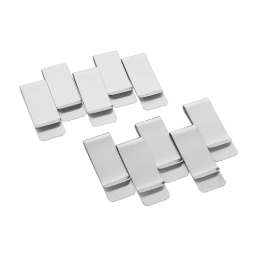 Healvian 10stücke Metall Geldklammer Kartenhalter Edelstahl Stiftklemme Kreditkartenhalter Schmale Geldbörse Reisezubehör Für Herren Und Damen von Healvian