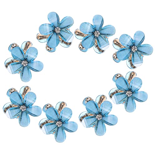 Healvian 10stücke Blumen-haarclips Für Dickes Und Dünnes Haar Dekorative Mini Haarklammern Mit Interlocking Zähnen Für Partys Geburtstage Und Alltag von Healvian