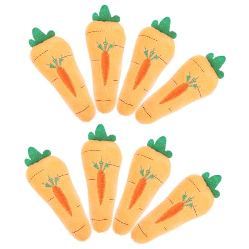 Healvian 10 Stück Karotten Plüschbroschen Süße Anstecknadeln für Kleidung Taschen Hüte für Dekoration Niedliche Cartoon Designs für Frauen von Healvian